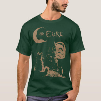 Camiseta The Cure Cat Moon 90s Alt Indie Rock band For Men