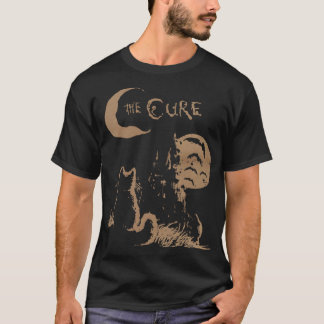 Camiseta The Cure Cat Moon 90S funny