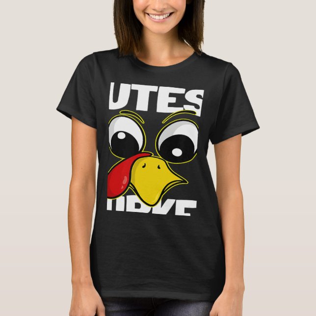Camiseta The Cutest Turkey Family Group Matching Thanksgivi (Frente)