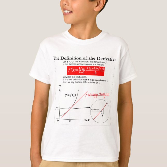 Camiseta The Definition of the Derivative. (Frente)
