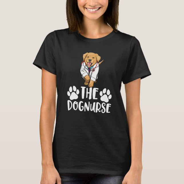 Camiseta The Dog Nurse Labrador  Women Love Doggy Doctor  1 (Frente)