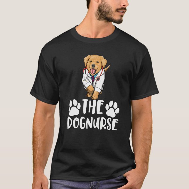 Camiseta The Dog Nurse Labrador  Women Love Doggy Doctor  1 (Frente)
