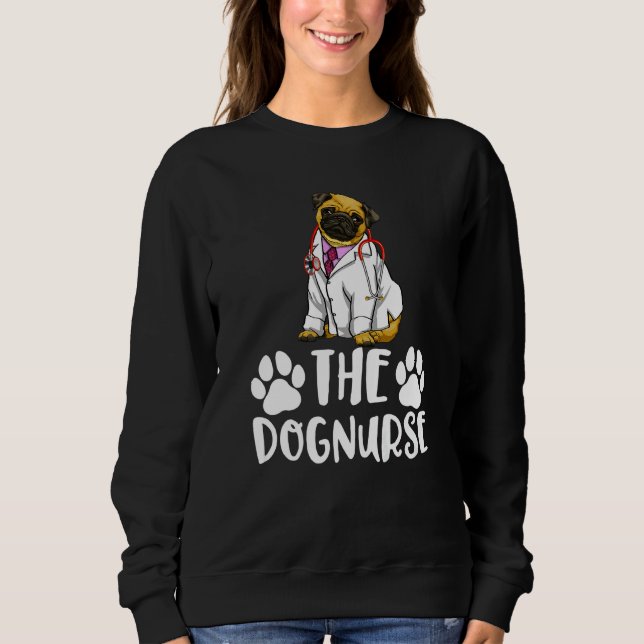 Camiseta The Dog Nurse Pug  Women Love Doggy Doctor  1 (Frente)