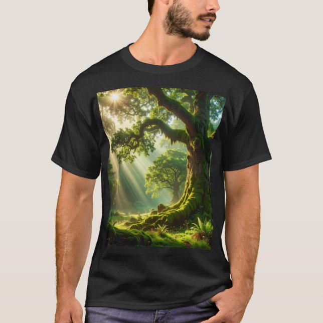 Camiseta The Emerald Grove: Ancient Light (Frente)