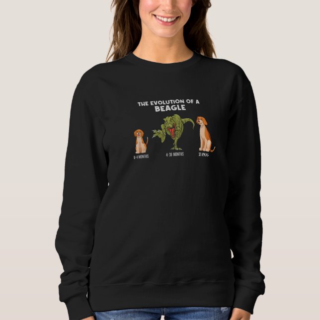 Camiseta The Evolution Of A Beagle Beagle Dog Mom  Beagle (Frente)