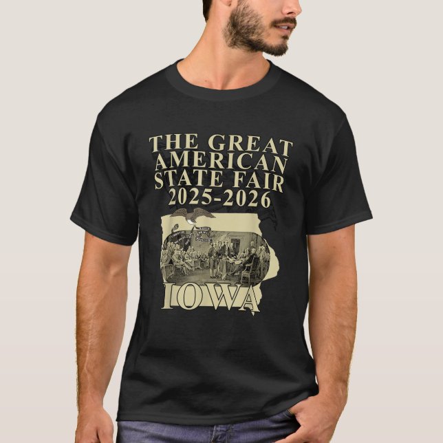 Camiseta The Excelente American State Fair Iowa 2025-2026 (Frente)