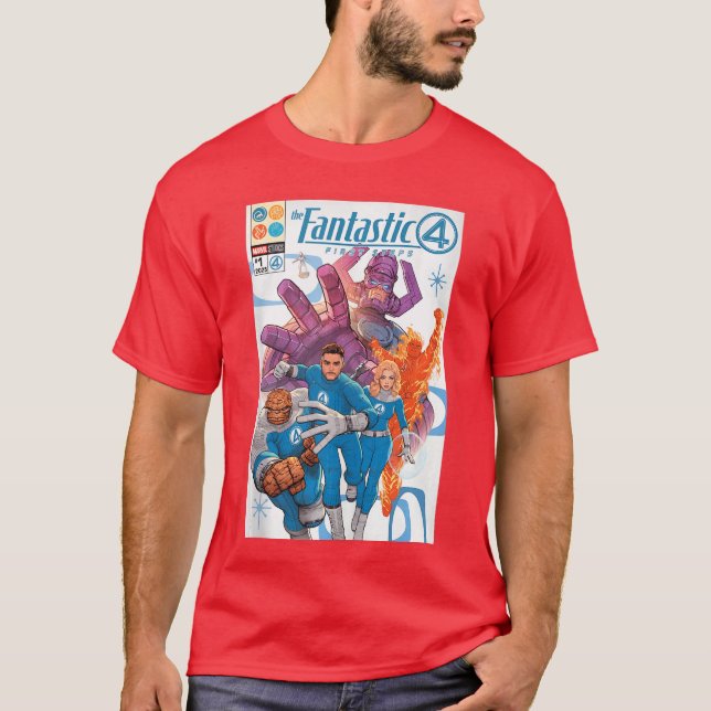 Camiseta The Fantastic Four First Steps Comic Book Cover Ar (Frente)