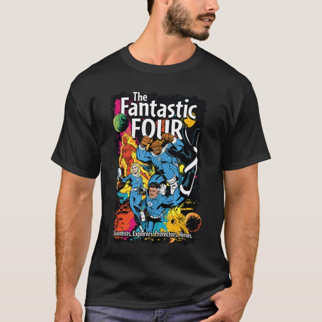 Camiseta The Fantastic Four First Steps Epic Comic Book Cov (Frente)