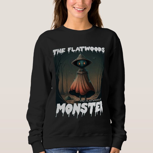 Camiseta The Flatwoods Monster 1952 Creepy Scary Cryptid Le (Frente)