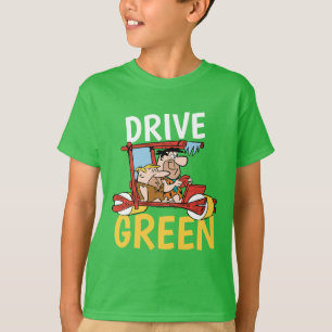 Camiseta The Flintstones   Fred & Barney - Drive Green