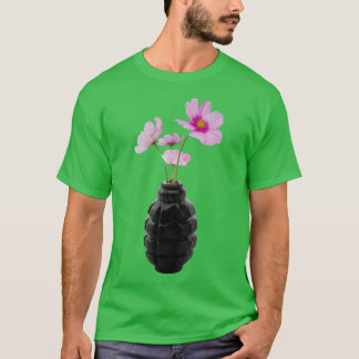 Camiseta the flower of peace design sticker