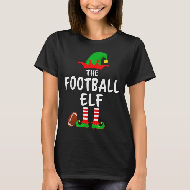Camiseta The Football Elf Matching Family Christmas  (Frente)