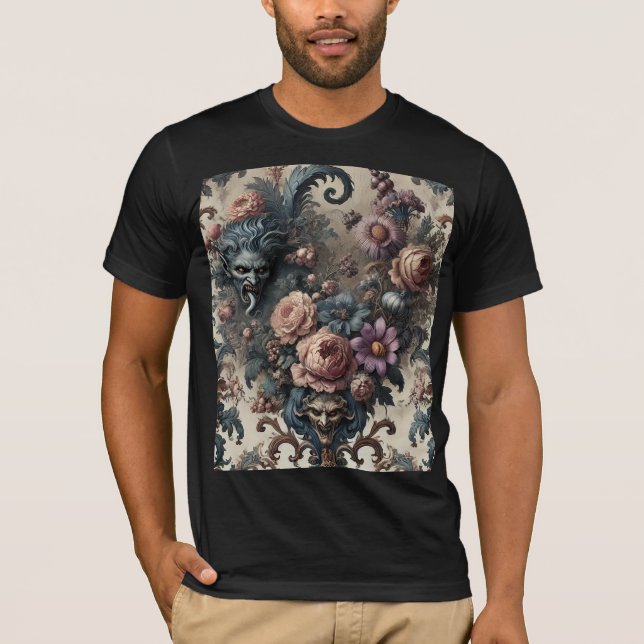Camiseta The Formal Fiends – Gothic Floral Design (Frente)