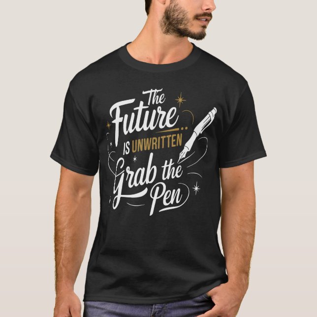 Camiseta The Future Is Unwritten Motivational Quote boy (Frente)