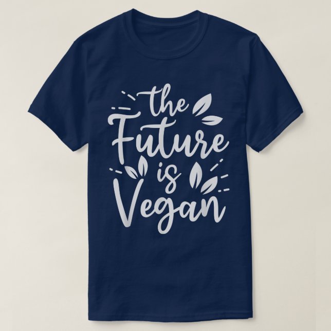 Camiseta The Future Is Vegan Powered By Veggies Funny Veget (Frente do Design)