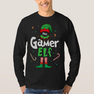 Camiseta The Gamer Elf  Xmas Matching Christmas For Family