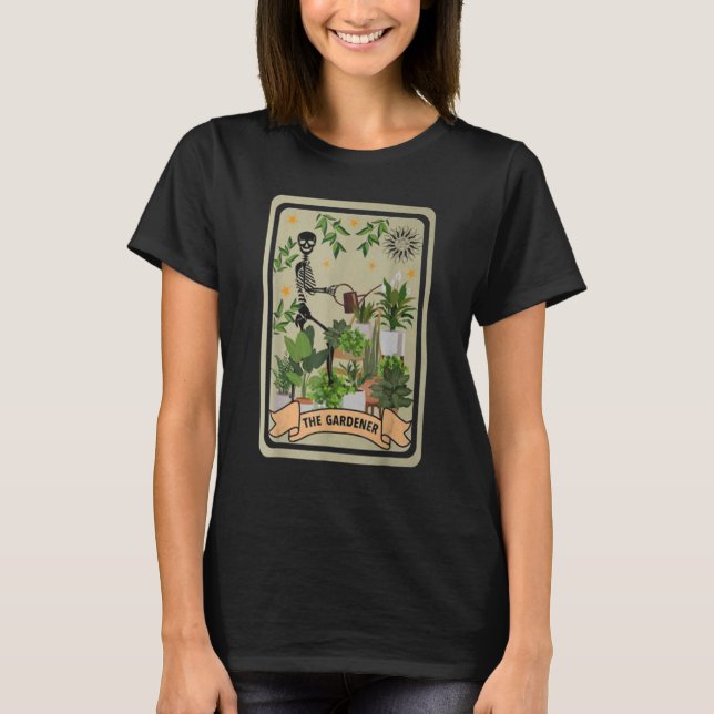 Camiseta The Gardener Tarot Card Gardening Planting  Plant  (Frente)