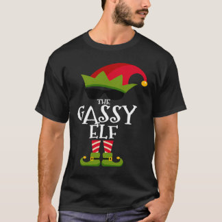 Camiseta The Gassy Elf Costume Matching Family Group Christ