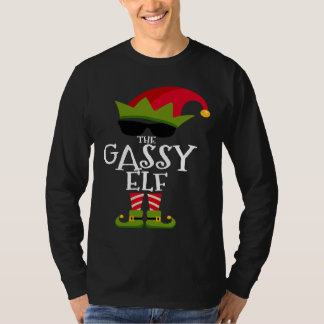 Camiseta The Gassy Elf Costume Matching Family Group Christ