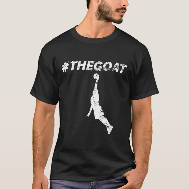 Camiseta The Goat Greatest Of All Time Basketball Motivatio (Frente)