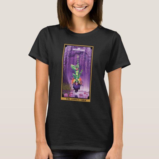 Camiseta The Goddess Tara The Hanged Woman Tarot Card Hindu (Frente)