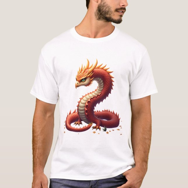 Camiseta The golden serpent dragon.  (Frente)