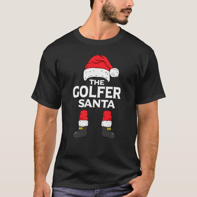 Camiseta The Golfer Santa Matching Family Christmas Pajama (Frente)