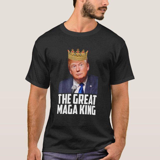Camiseta The Great Maga King Funny Donald Trump, Maga King (Frente)