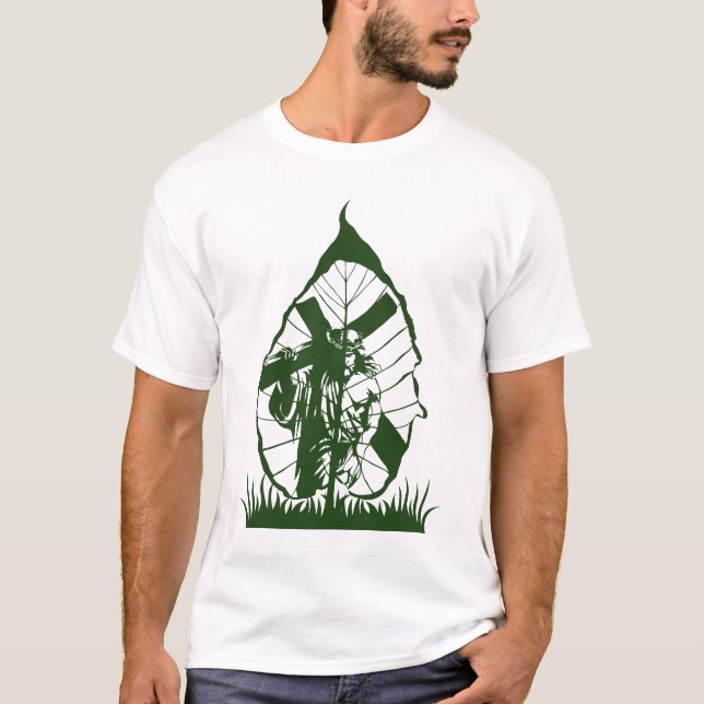 Camiseta The Green Cross – Nature’s Tribute to Jesus (Frente)