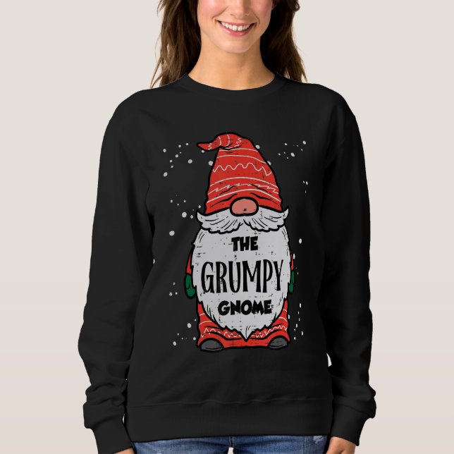 Camiseta The Grumpy Gnome Xmas Matching Christmas For Famil (Frente)