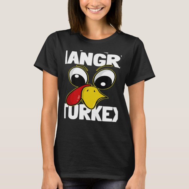 Camiseta The hangry Turkey Family Group Matching Thanksgivi (Frente)