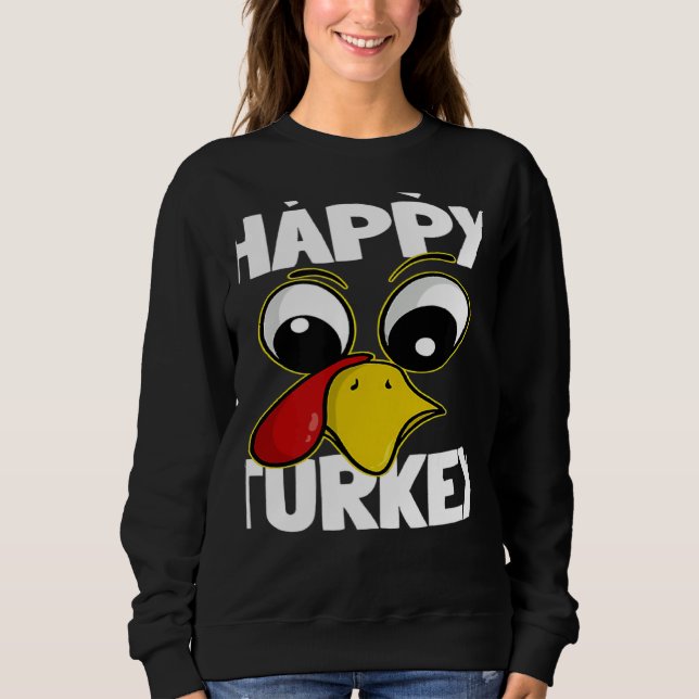 Camiseta The Happy Turkey Family Group Matching Thanksgivin (Frente)