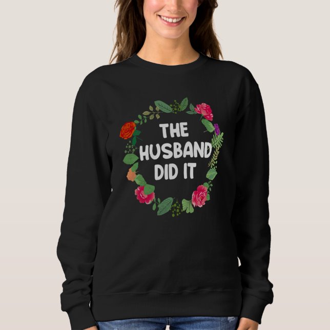 Camiseta The Husband Did It True Crime (Frente)