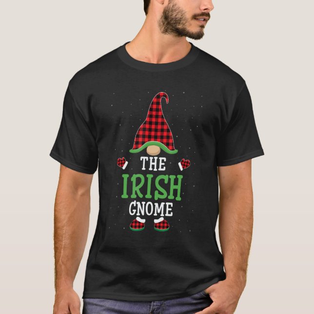 Camiseta The Irish Gnome  Group Matching Christmas Pajamas (Frente)