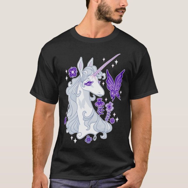 Camiseta The Last Unicorn Portrait Butterfly Whispers (Frente)