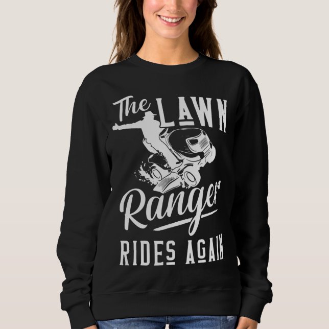 Camiseta The Lawn Ranger Rides Again Cool Mowing Lawn Tract (Frente)