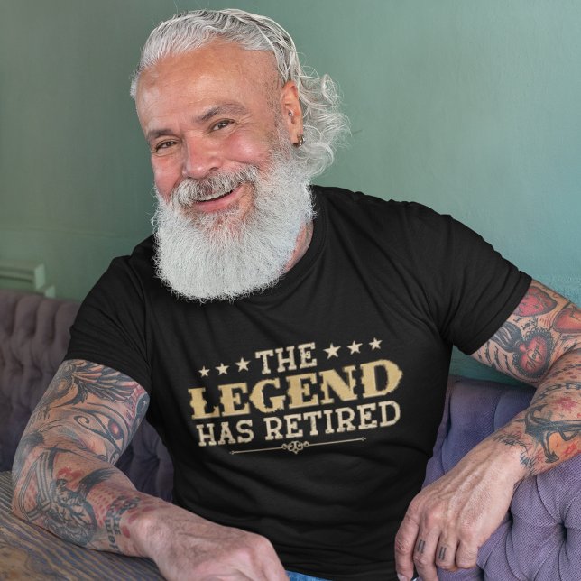 Camiseta The Legend Has Retired, Retiree's Gift (Criador carregado)