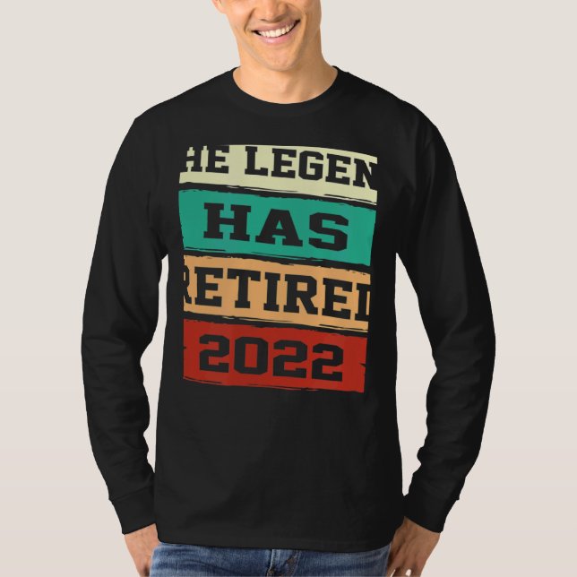 Camiseta The Legend Has Retired  Retirement (Frente)