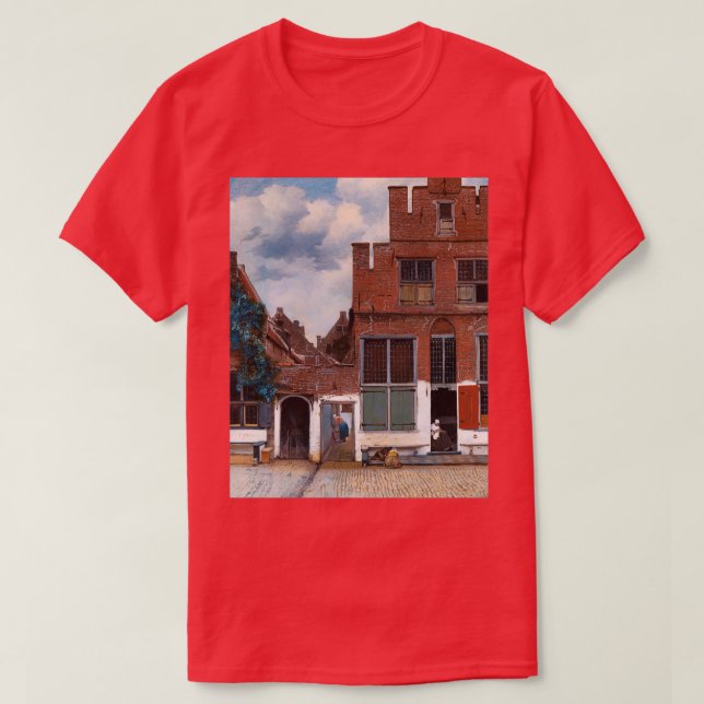 Camiseta The Little Street Johannes Vermeer (Frente do Design)