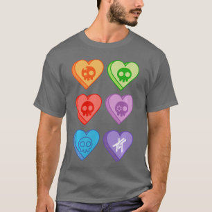 Camiseta The Livingombstone Candy Hearts vintage