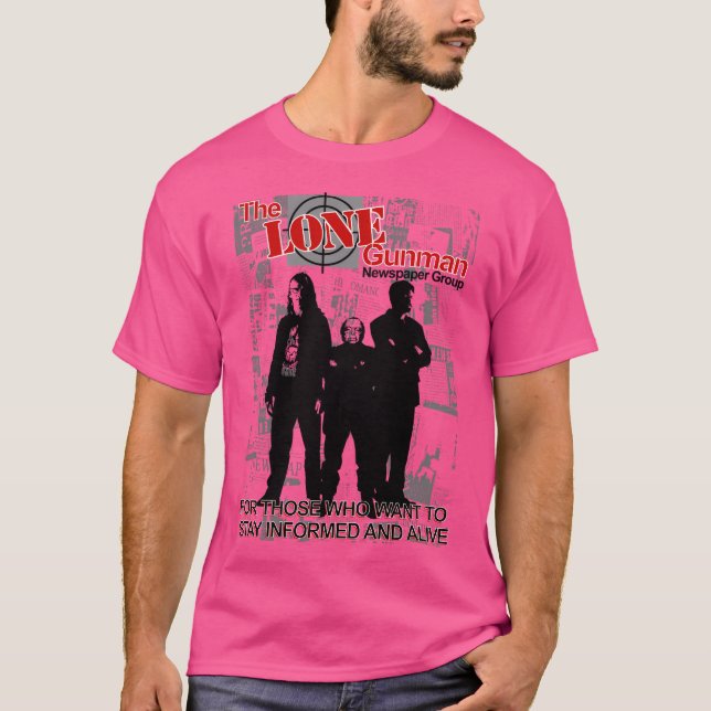 Camiseta The Lone Gunman Newpaper Group (Frente)