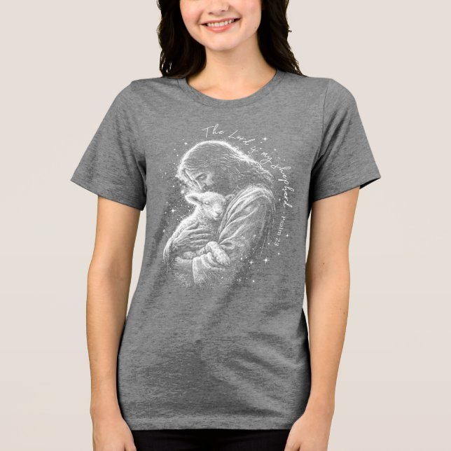 Camiseta The Lord is my Shepard. Psalm 23. (Frente)