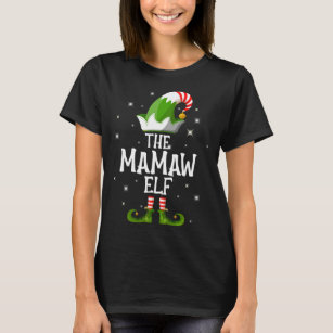 Camiseta The Mamaw Elf Family Matching Christmas