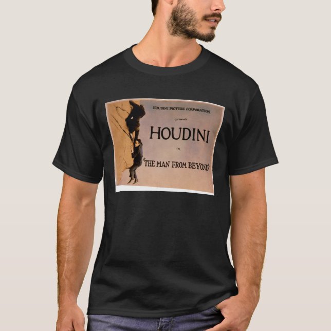 Camiseta The Man from Beyond (filme de Houdini, 1922) (Frente)