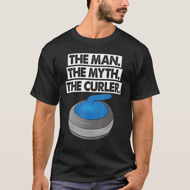 Camiseta The Man Myth Curler Curling Men World's Greatest C (Frente)