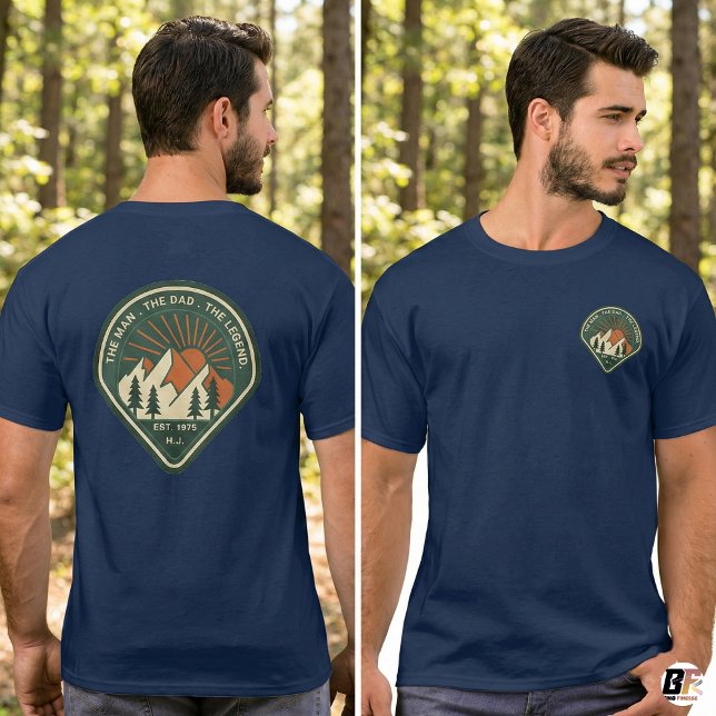 Camiseta The Man The Myth The Legend Personalized H.J. Est  (Criador carregado)