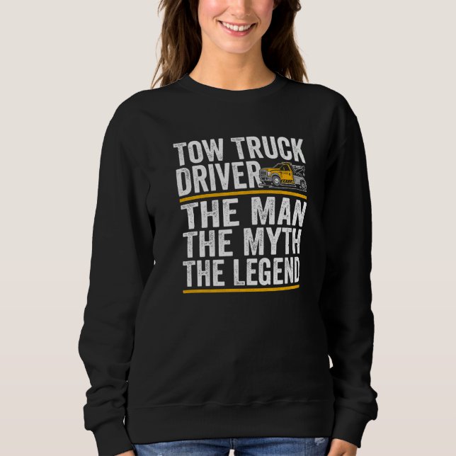 Camiseta The Man the myth the legend tow truck driver   (Frente)