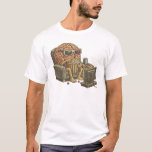 Camiseta The Mind Entertained<br><div class="desc">Feed your mind with a dose of vintage surrealism. This unique design features a brain taking a break from reality, kicked back in an armchair with popcorn and 3D glasses. Perfect for movie buffs, psychology students, or anyone who loves quirky, hand-drawn art with a nostalgic, textured aesthetic. A conversation starter...</div>