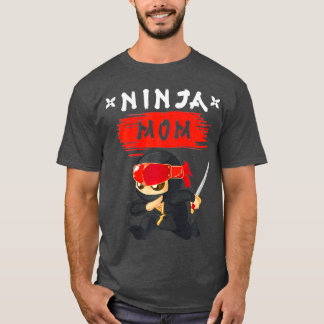 Camiseta The mom Ninja Birthday Party Funny ninja Gift