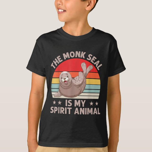 Camiseta The Monk Seal Is My Srit Animal Caribbean Monk Sea (Frente)